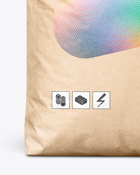 Kraft Paper Bag with Handle Mockup