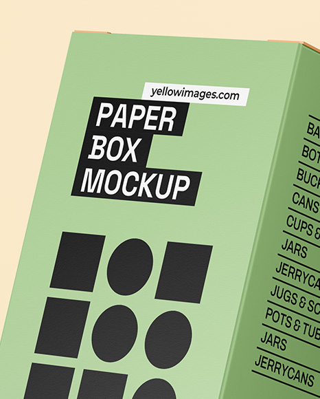 Paper Box Mockup