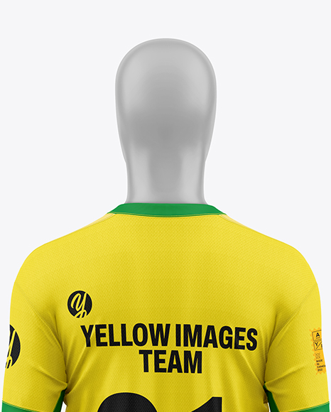 Soccer Kit w/ Mannequin Mockup - Back View