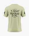 Heather T-Shirt Mockup - Back View