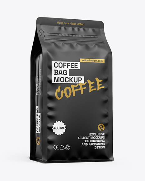 Matte Coffee Bag Mockup - Coffee+Bag+Mockup+-+Masa+Design