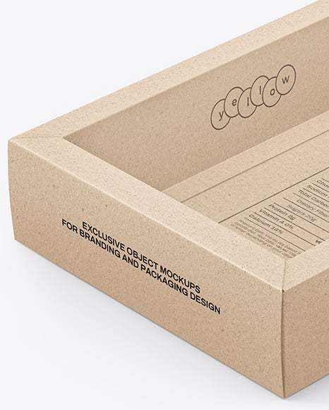 Kraft Paper Box Mockup