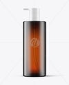 Plastic Cosmetic Bottles with Pump Cap Mockup
