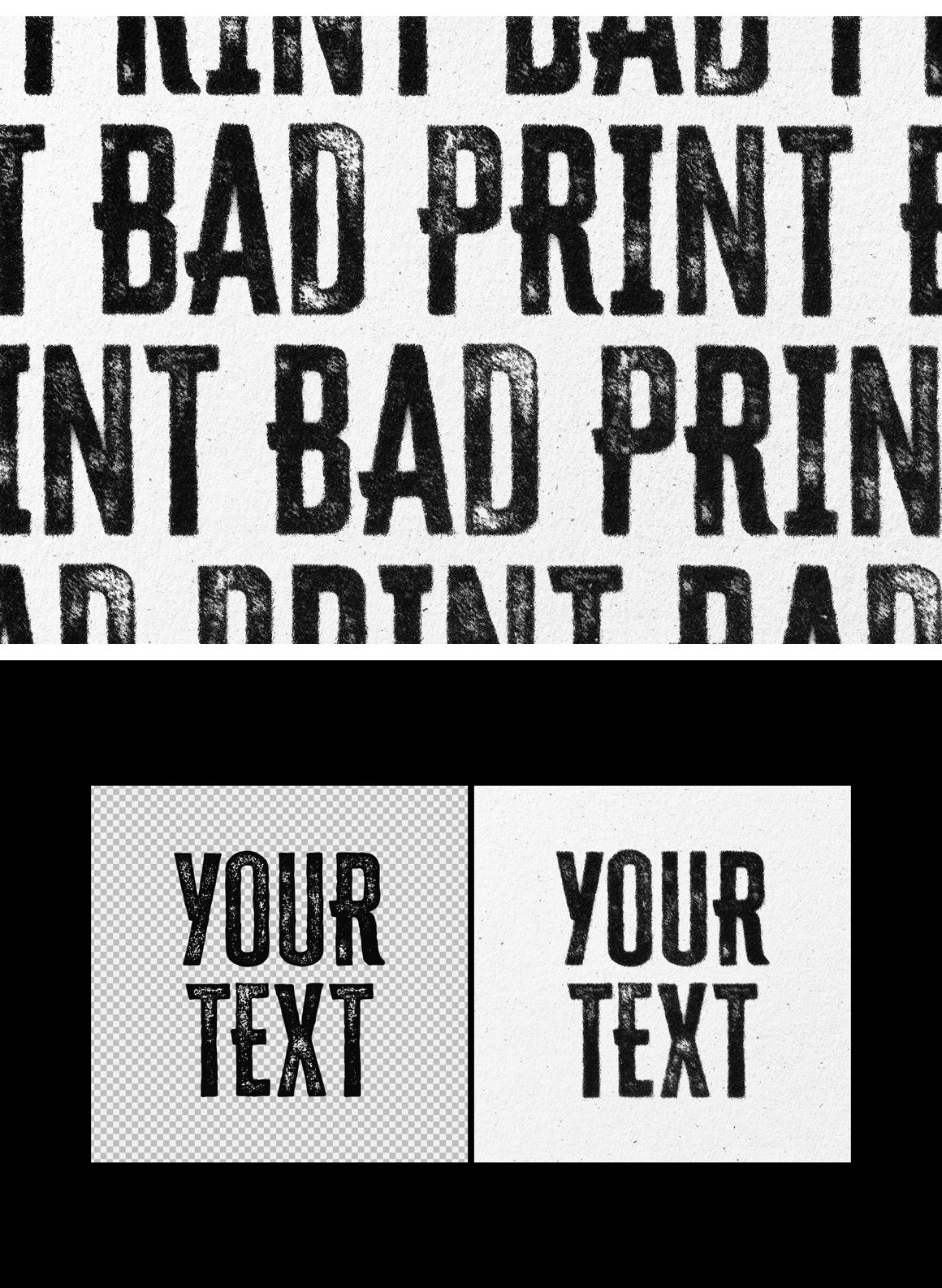 Dirty Stamp Text Effect