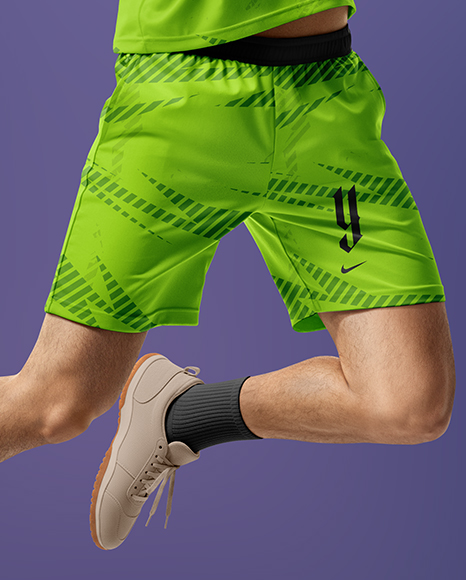 Man Wearing Badminton Uniform Mockup