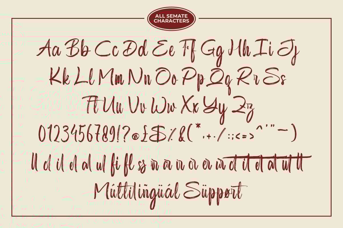 Semate - Handwritten Brush Font