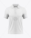 Men's Raglan Polo Shirt Mockup - Front View