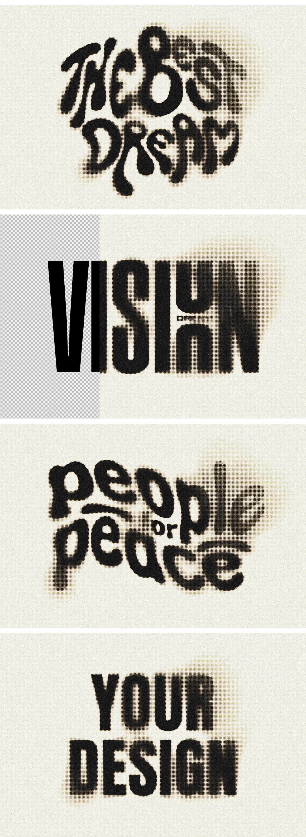 Dots Dirty Text &amp; Logo Effect