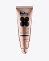 Metallic Cosmetic Tube with Box Mockup