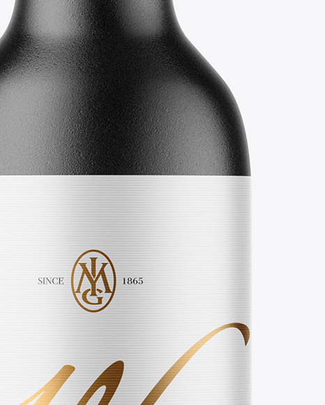 Ceramic Wine Bottle Mockup