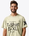 Young Man Wearing T-shirt and Shorts Mockup