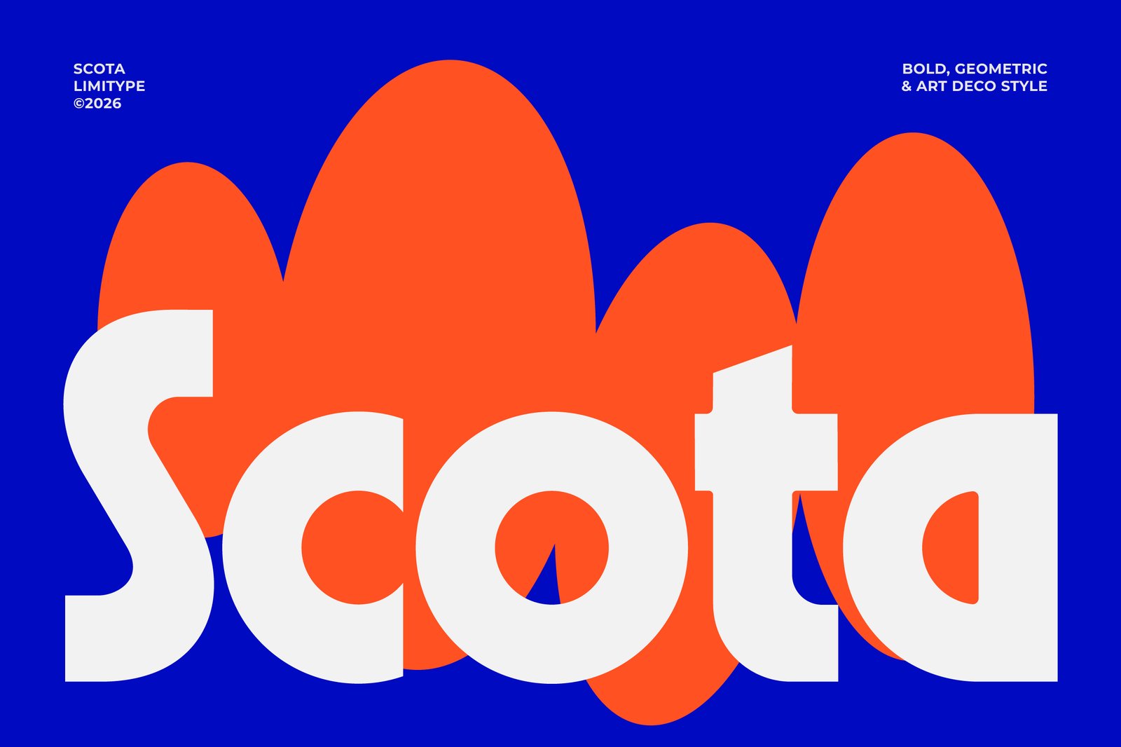 Scota - Bold Geometric Font