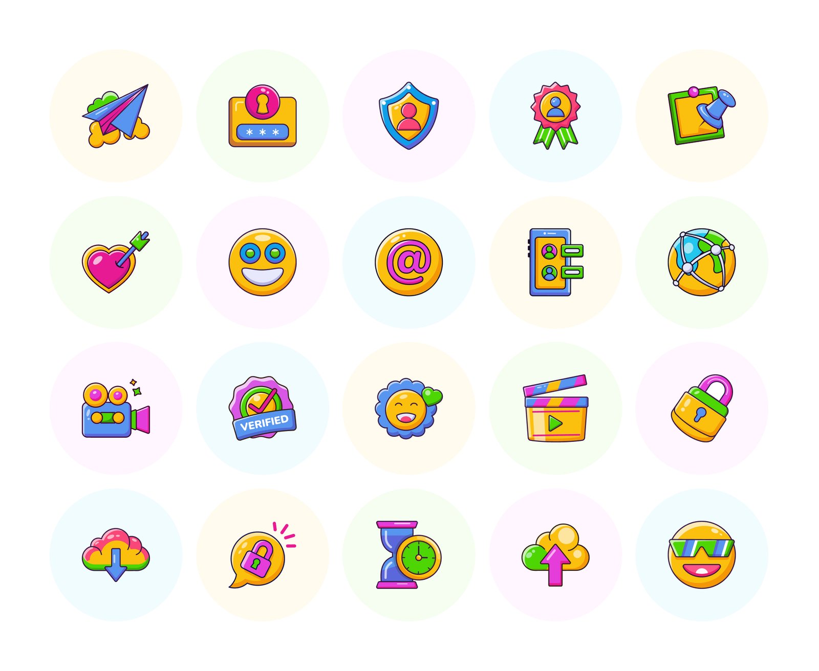 Chat and Social Media Icons