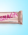 Glossy Metallic Snack Package Mockup
