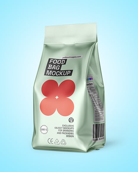 Matte Metallic Package Mockup