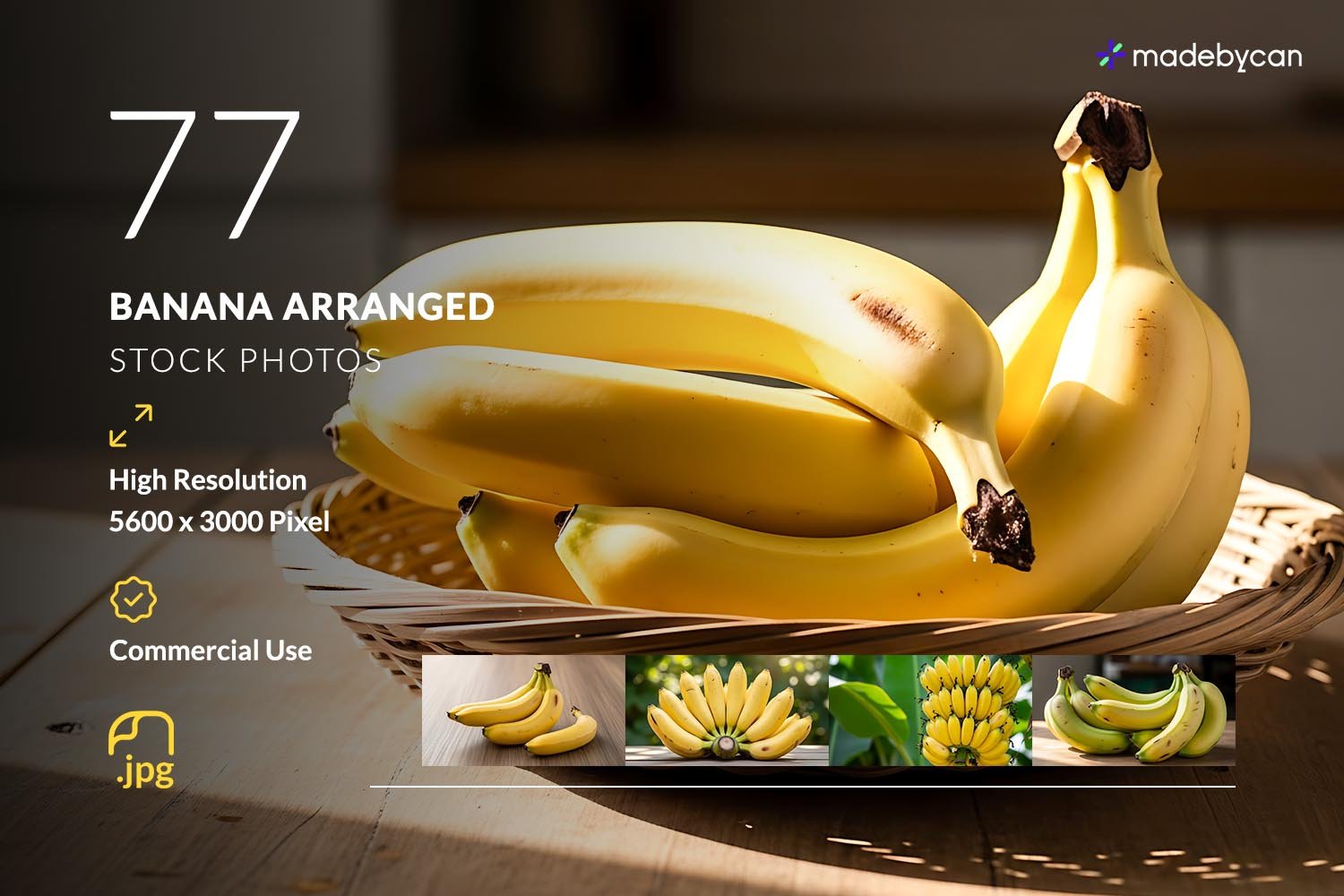 77 Banana Arranged Stock Photos – Creative Fruit Composition