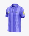Men's Heather Polo Shirt Mockup - Half Side View
