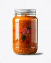 Jar with Tomato Chutney Mockup