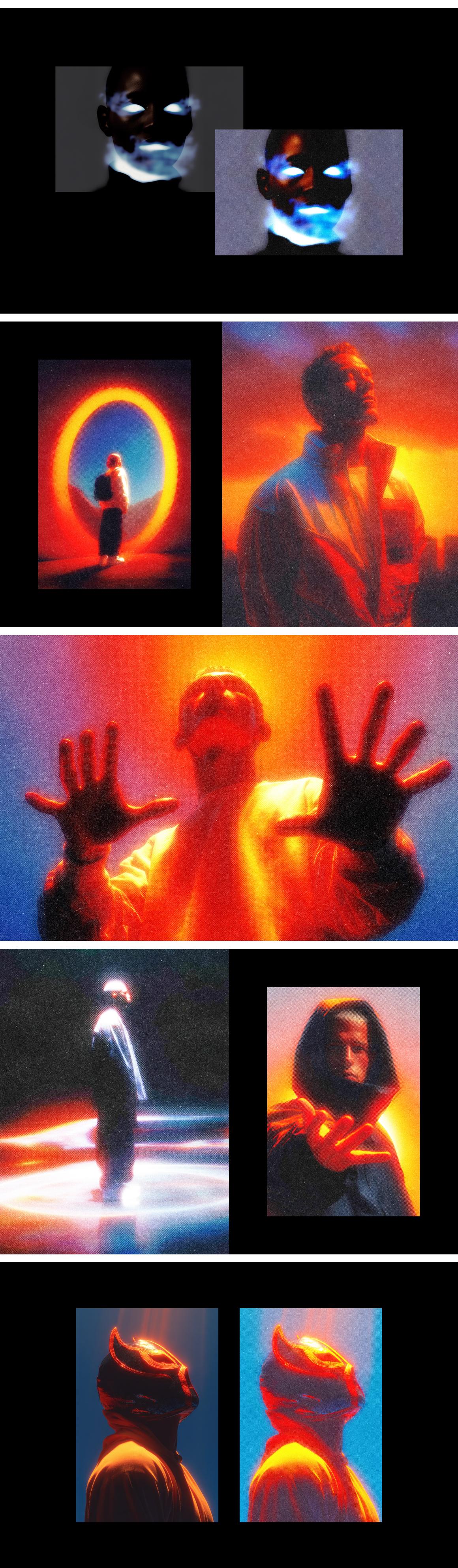 Radiant Halftone Photo Effect