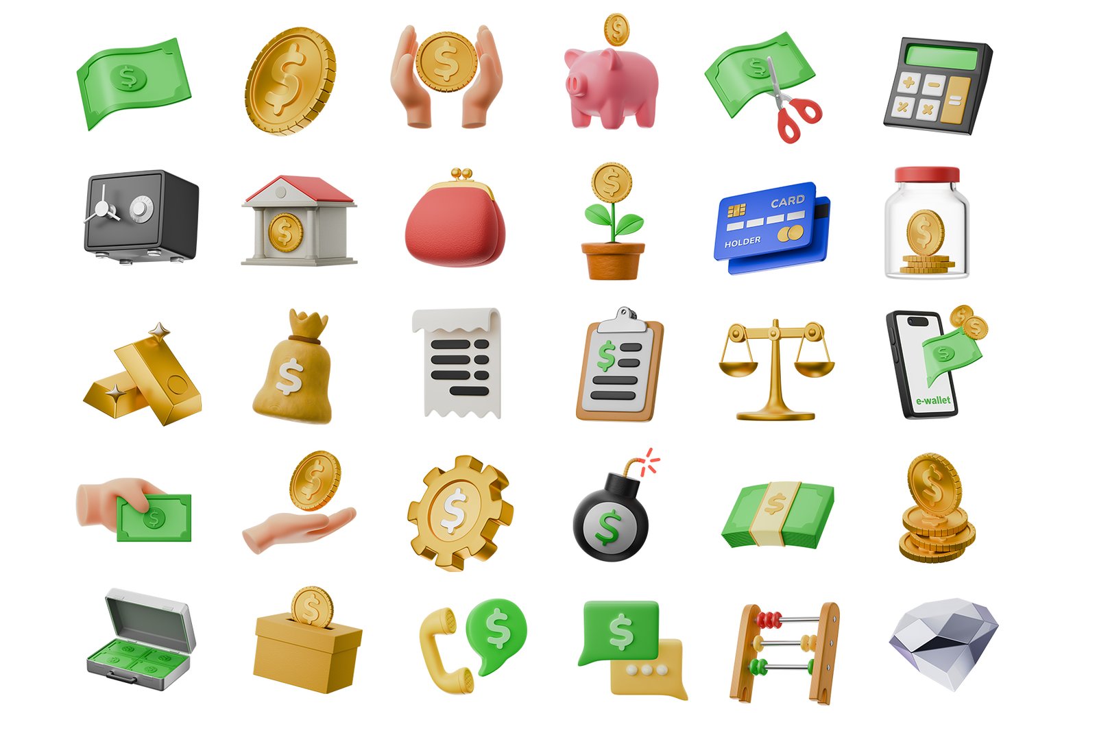 General Finance 3D Icon Set