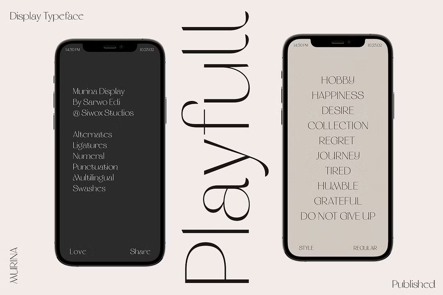 Murina Elegant Display Font