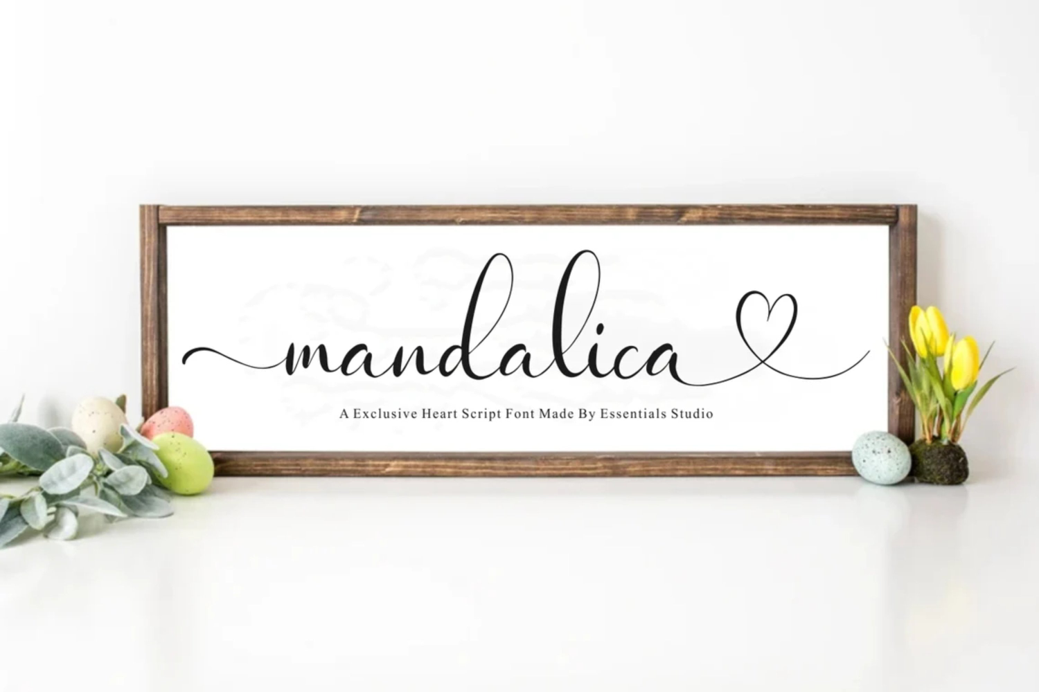 Magnolina - A Script font With Heart Connected and Swash