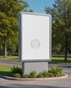 Outdoor Vertical Billboard Mockup