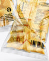 Clear Plastic Snack Bags with Corn Chips Mockup