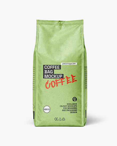 Kraft Paper Coffee Bag Mockup
