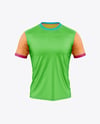 Round Collar Rugby Jersey Mockup - Front View