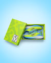 Pair of Running Shoes in Shoe Box Mockup