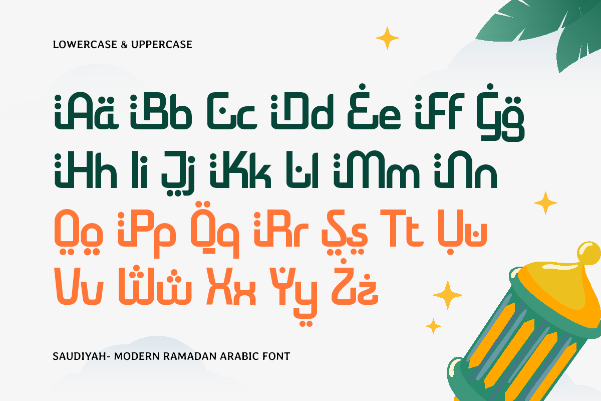 Saudiyah - Modern Ramadan Arabic Font