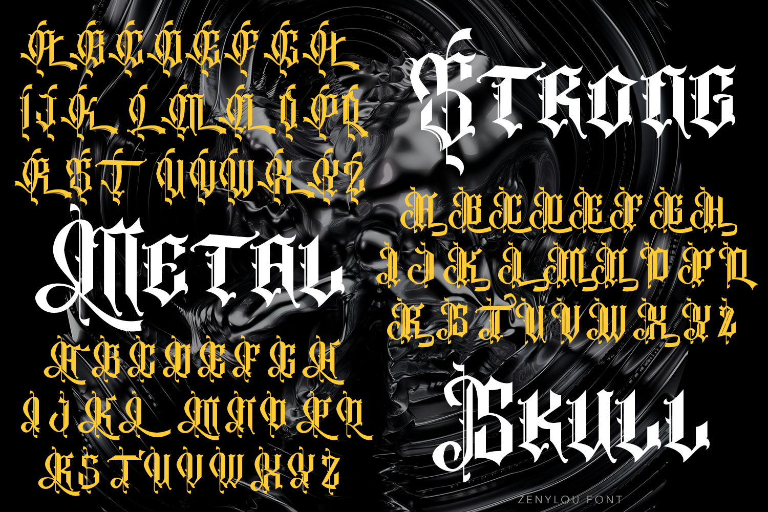 Zenylou Blackletter ``````Font