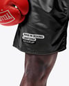 Super Heavyweight Man Wearing Boxing Kit Mockup