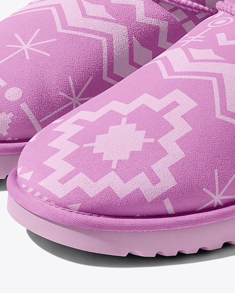 Pair of Women's UGG Boots Mockup