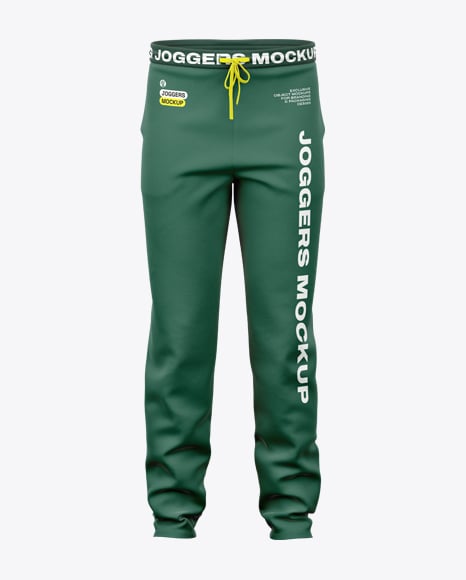 Straight–Leg Joggers Mockup