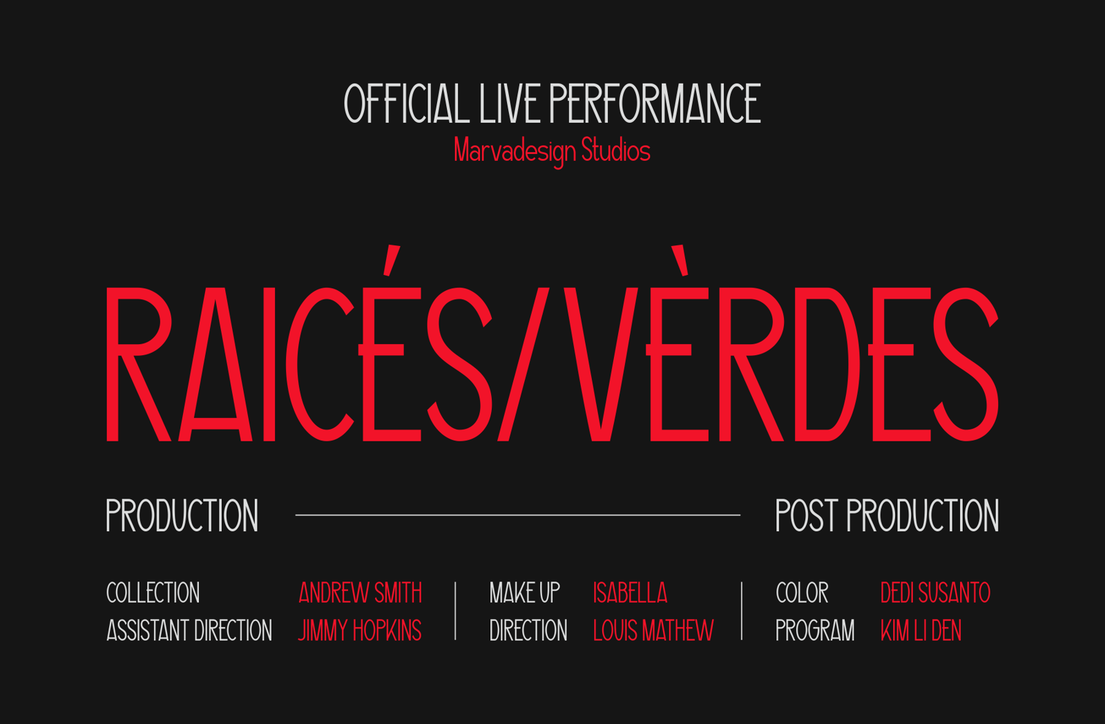 Trailer Credit Font