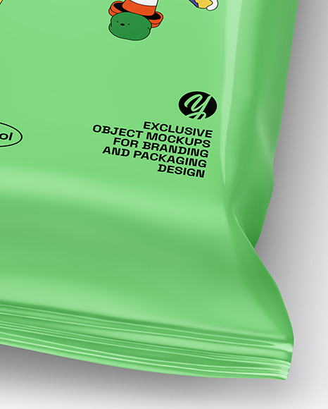 Glossy Snack Package Mockup