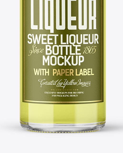 Liqueur Bottle Mockup