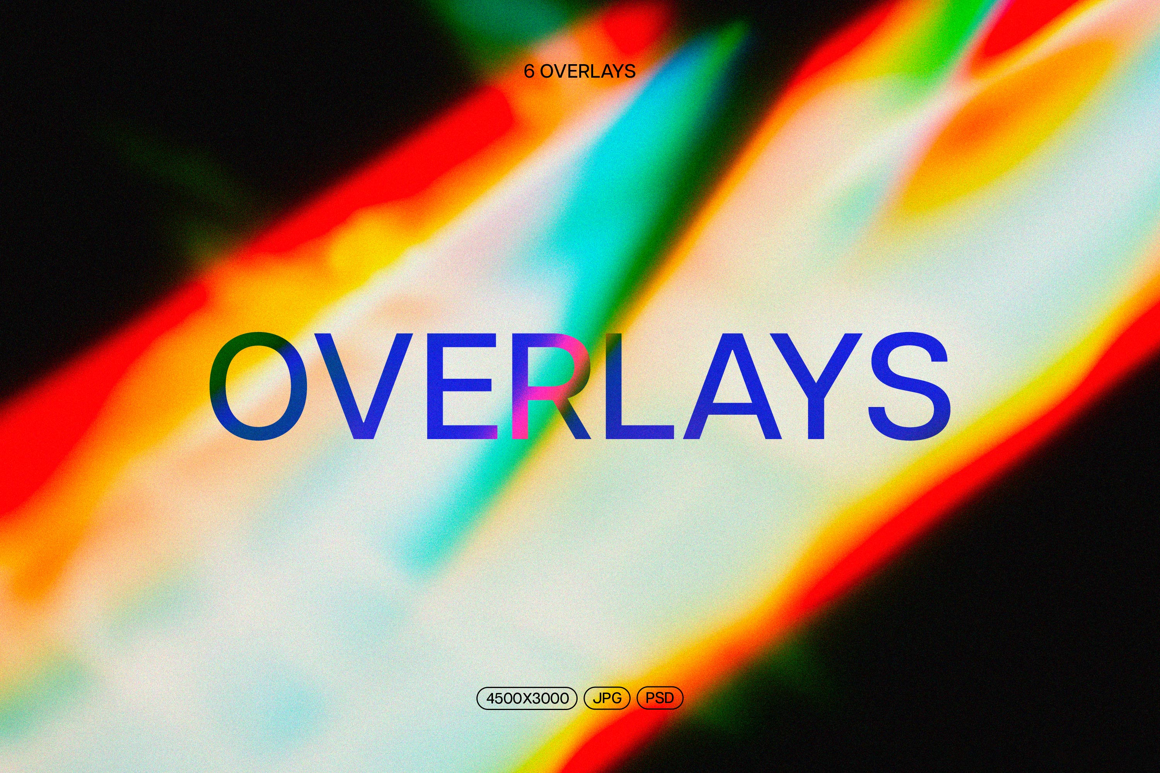 Vibrant Light Leak Overlay Textures
