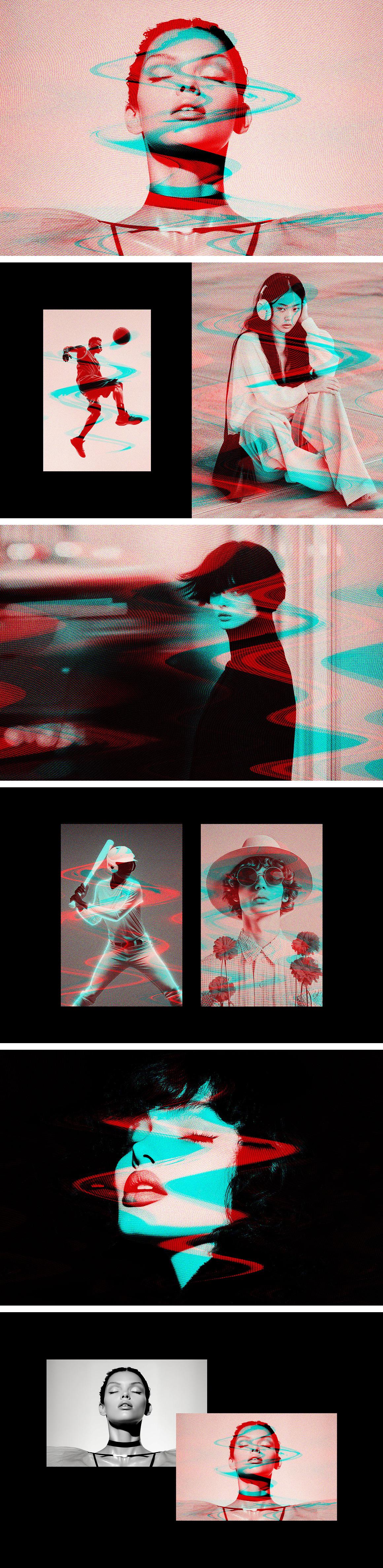 TV Flicker Glitch Photo Effect