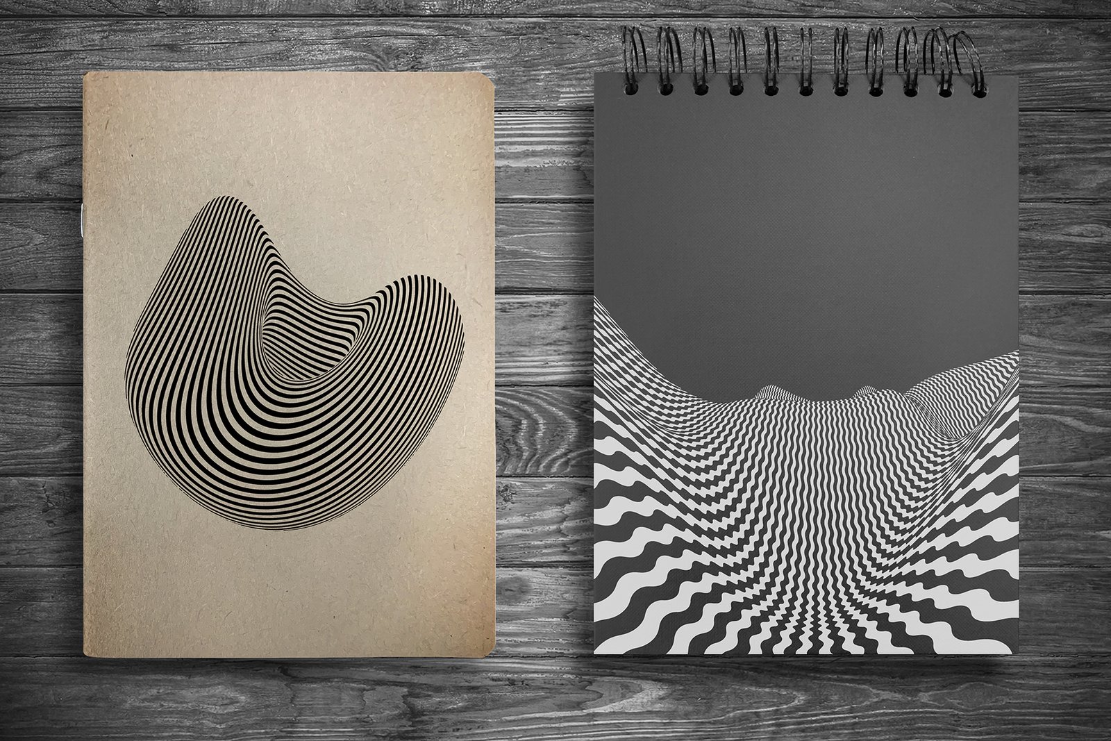 Op Art - Vector Backgrounds Bundle