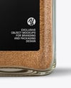 Glass Jar with Ground Nutmeg Mockup