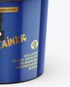 Matte Plastic Bucket with Handle Mockup