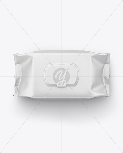Matte Wet Wipes Pack Mockup