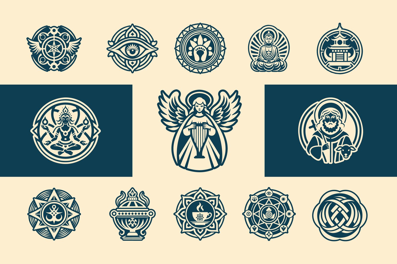 Religious Icons Symbols