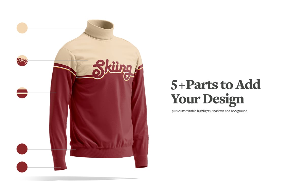 Turtleneck Sweater Animated Mockup