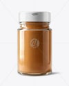 Glass Jar with Cinnamon Powder Mockup