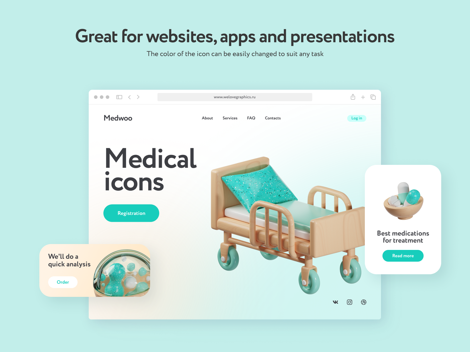 Medwoo Medical 3D Icons