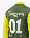 Melange Jersey Mockup - Back Half Side View